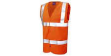 Clifton ISO 20471 Cl 2 LFS Waistcoat (EN 14116) EN 1149 HV Orange